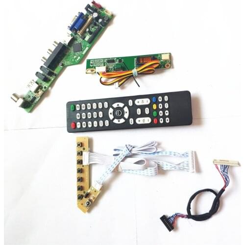 For LP154WX4-TLAB/TLB1 TV53 board HDMI-Compatible VGA USB AV RF LCD keyboard+Remote+Inverter LVDS 1CCFL 30Pin