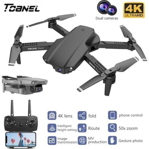 NEW E99 Pro2 RC Mini Drone 4K HD Dual Camera WIFI FPV Professional Aerial Photography Helicopter Foldable Quadcopter Dron Toys