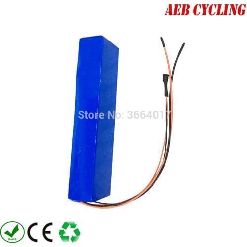 EU US free shipping and taxes blue PVC 48V 10.5Ah Lithium ion battery pack for foldable silver case battery for folding bike