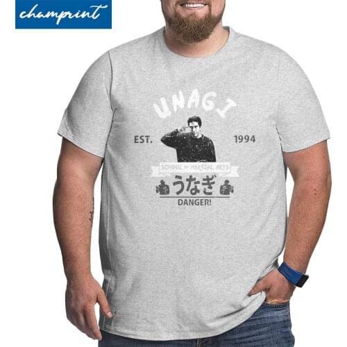 Unagi School Of Martial Arts Friends Tv T Shirt Men Leisure T-Shirt O Neck Big Tall Tees Oversized 4XL 5XL 6XL Tops