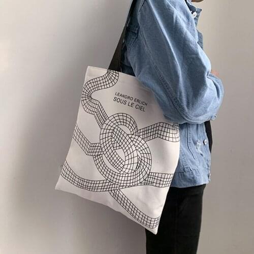 Womens Canvas Shoulder Bags for Woman Cotton Shopping Bags Soft Large Handbag Casual Cotton Cloth Tote Bag Ladies Shopper Bags