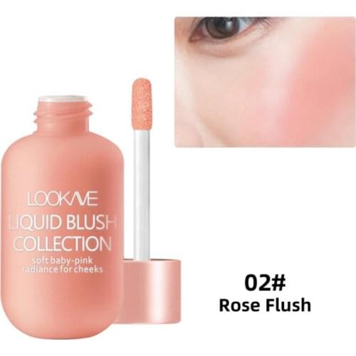 4 Colors Liquid Blusher Long-lasting Matte Waterproof Face Liquid Blusher Brighten Skin Tone Beauty Makeup Cosmetics