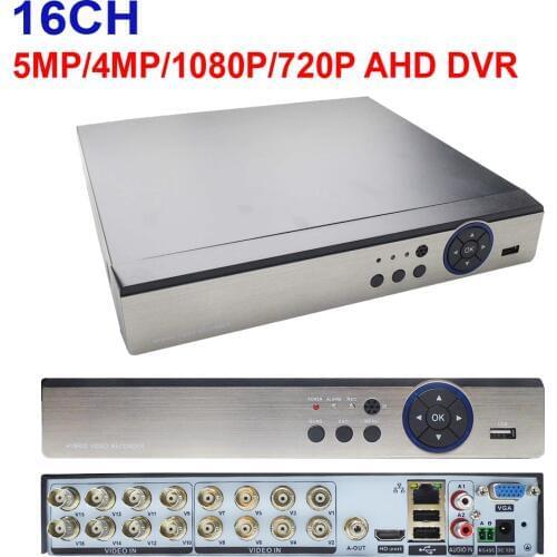 JIENUO AHD DVR 16CH 5MP 4MP 1080N 720P Video Surveillance Security CCTV Recorder Hybrid Recorder for For Analog AHD CVI TVI IPC
