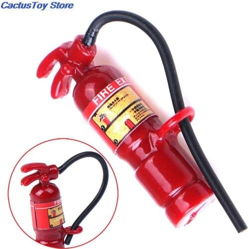 Mini Fire Extinguisher Dollhouse Miniature Toy Doll Food Kitchen Living Room Accessories 1:6 1:12 Scale Resin MYPANDA
