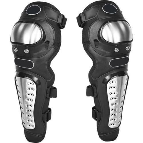 Motorcycle Kneepad Sports Scooter Stainless Steel Protector Safety Moto Elbow Knee Guards Adult Riding Motocross Equipment 2020