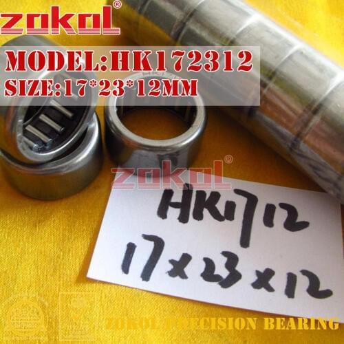 ZOKOL bearing HK1712 HK1714 HK1716 HK1718 HK1720 HK1722 Needle Roller Bearings 17*23*12/14/16/18/20/22mm