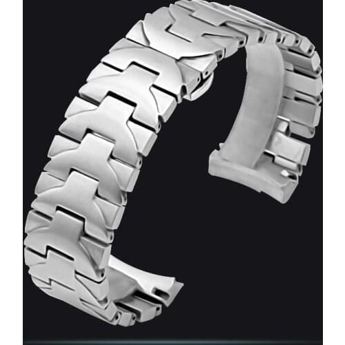 Watch accessary Suitable for Panerai PAM4411 111382 strap mens steel band elbow stainless steel butterfly CLASP BRACELET 24mm