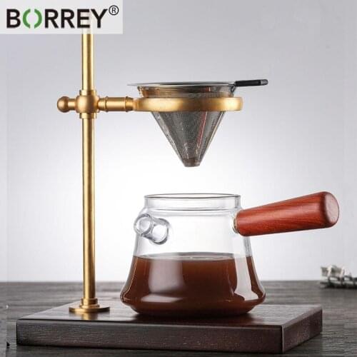 BORREY Turkish Coffee Pot - Ibrik Cezve Briki Arabic Greek Pot - Milk & Butter Warmer-Hand Coffee Maker Heat resistance Glass