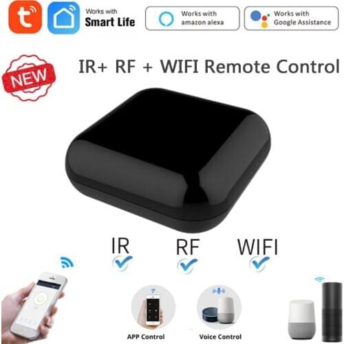 Tuya WiFi+RF+IR Smart Remote Control RF Appliances Control Voice Control Work Via Alexa Google Home Smart Life App Smart Home