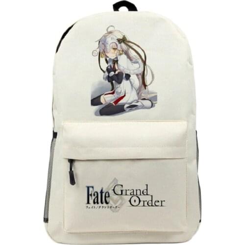 Unisex Anime Fate FGO Jeanne d'Arc Alter Rucksack School Student Backpacks
