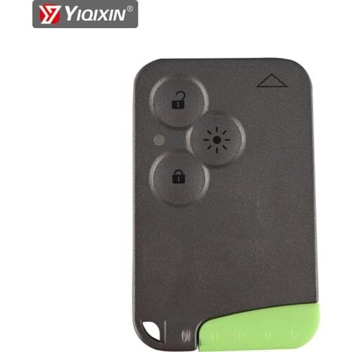 YIQIXIN High Quality 3 Button For Renault Laguna Espace Remote Car Key Shell Fob Cover Case Smart Card With Blade Replacement