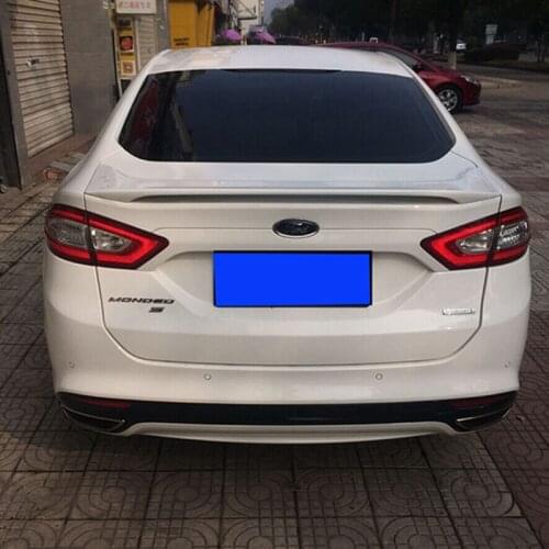 For Ford Mondeo 2013 2014 2015 2016 2017 ABS Plastic Material Rear Wing Unpainted Primer Color Rear Spoiler 1Pcs Car Accessories