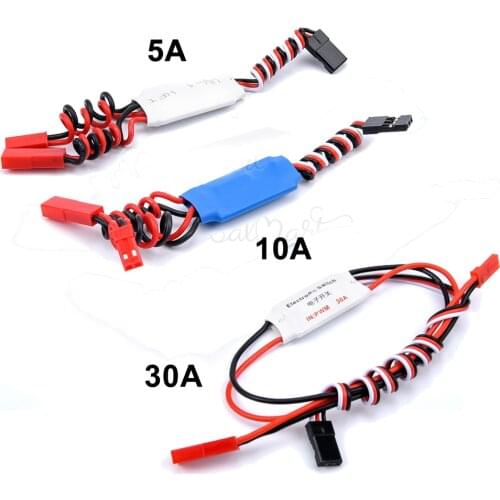 1PCS 5A / 10A / 8A / 30A RC TX Controlled Relay Switch PWM Receiver LED Control Spray Switch