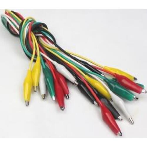10pcs Double-ended Crocodile Alligator Clips Wire Lead