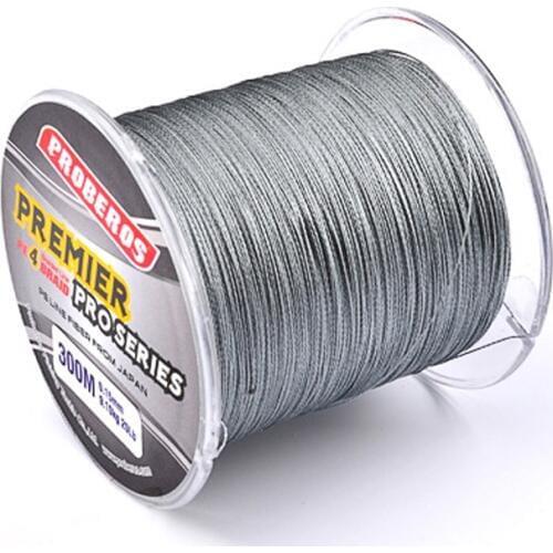 300M PE Multifilament Braided Fishing Line Super Strong Fishing Line Rope 4 Strands Carp Fishing Rope Cord 6LB - 80LB est