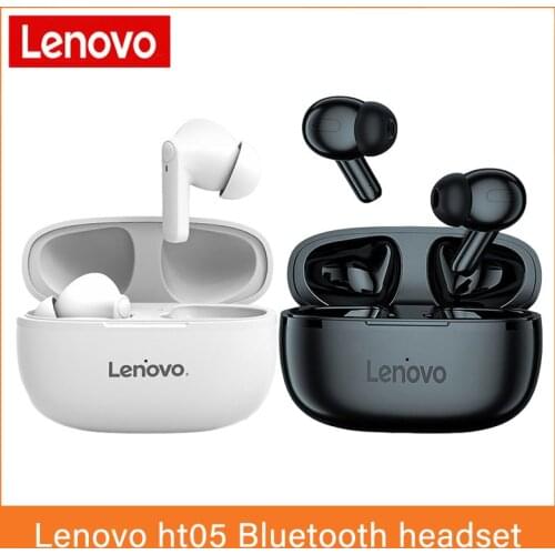 Lenovo HT05 wireless Bluetooth compatible headset ipx5 waterproof sweat proof stereo wireless sports headset with microphone