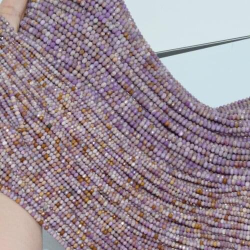 Natural Simple Quality Phosphosiderite Faceted Rondelle Beads 4.8mm, Thickness About 3mm