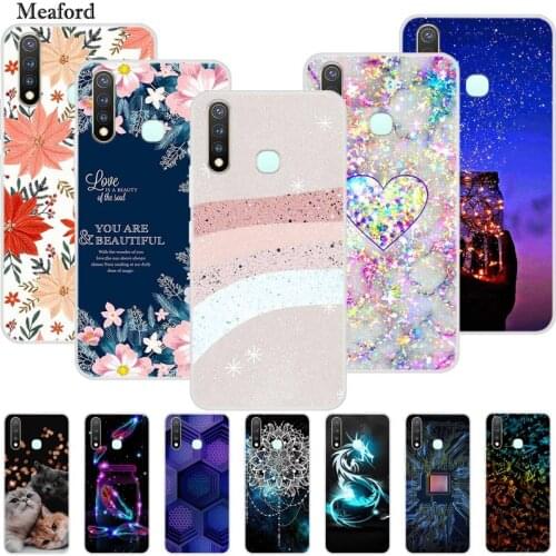 For Vivo 1915 / Y19 /U3 Case Bumper Silicone TPU Soft Back Cover For Vivo Y19 Y 19 VivoY19 Case Cartoon fundas on Vivo1915 Coque