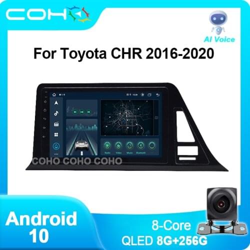 COHO For Toyota CHR C-HR 2016-2020 Gps Autoradio Car Multimedia Player Android 10 Octa Core 6+128G