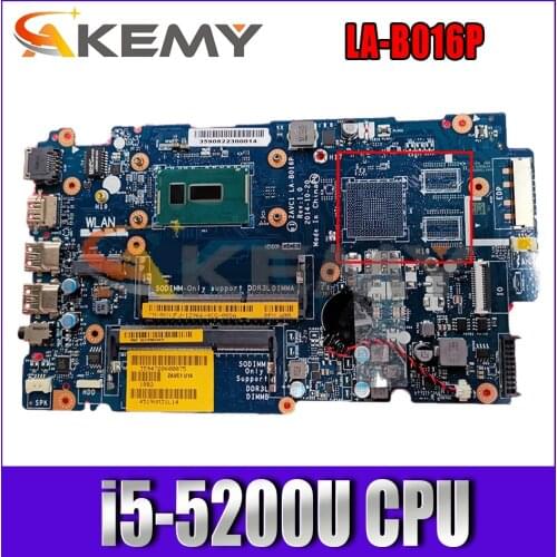For Dell Inspiron 14 5443 5448 15 5543 5548 Laptop Motherboard With i5-5200U CN-0V25MC 0V25MC ZAVC1 LA-B016P Mainboard 100% test