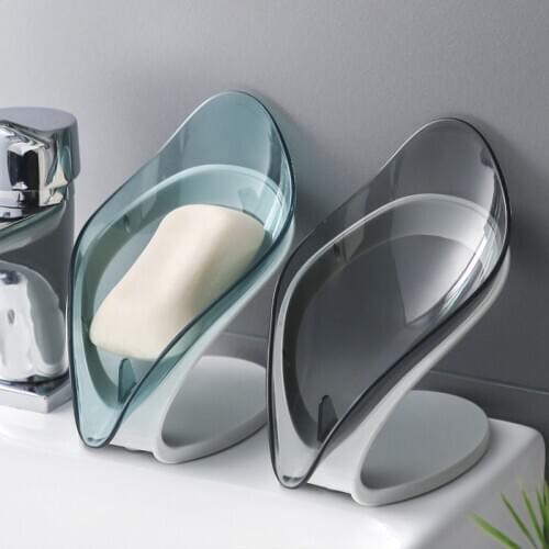 Drain Soap Holder Box Bathroom Soap Dish Storage Holder Sponge Soap Box Storage Drying Rack Kitchen Bathroom Organizer