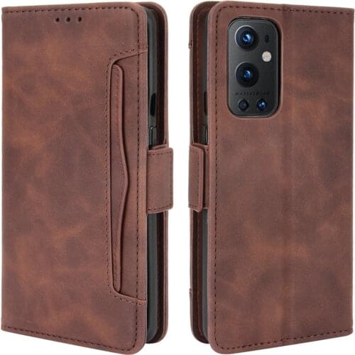 Leather Card Slot Removable for Oneplus 9 Pro 9 R 5G Flip Case One Plus 9Pro Luxury Cover 360 Protect Funda Oneplus 9R Case Para
