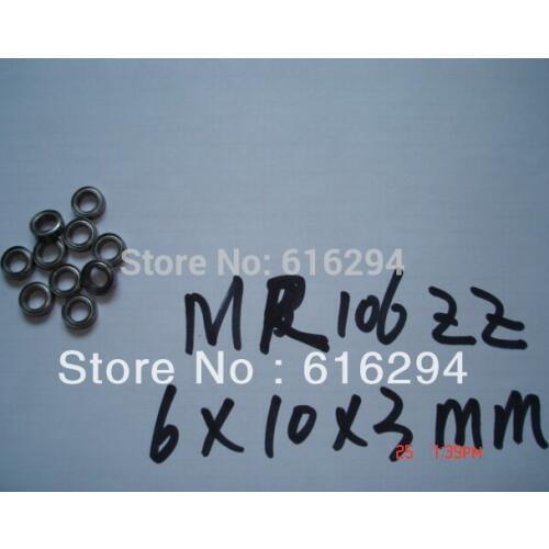 MR106zz bearing 6* 10 * 3MM ABEC-3 20PCS MR106ZZ Miniature Bearings Free shipping