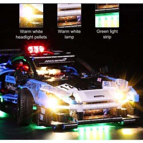LED Light Set For 42123 McLaren Senna GTR (Only LED Light, No Block Kit)