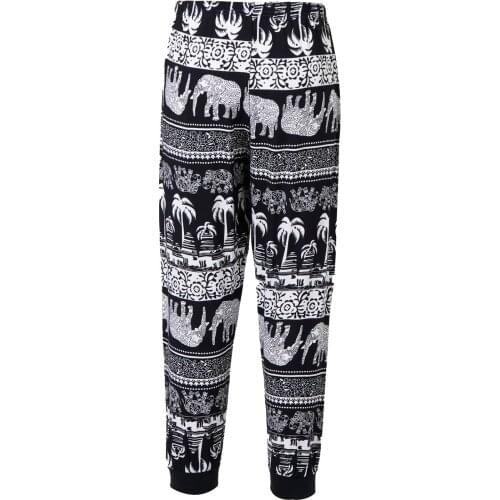 2021 New Arrival Girls Animals Pattern Print Casual Pants Spring Summer Fashion Boys Sweatpants Cotton Kids Long Trousers