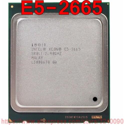 Intel Xeon CPU E5-2665 SR0L1 2.40GHz 8-Core 20M LGA2011 E5 2665 processor free shipping speedy ship out
