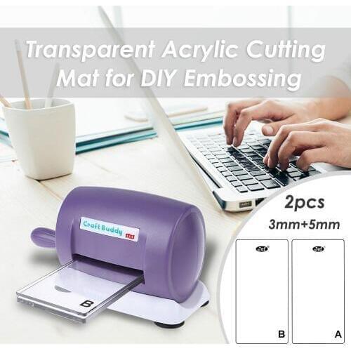Transparent Clear Acrylic Cutting Mat Plate DIY Embossing Cutting Dies Machine Platform Scrapbooking Dies Cutter Accessorie