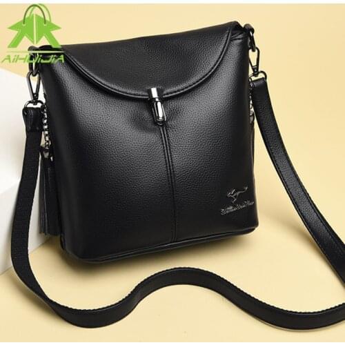 Fashion Luxurious Crossbody Bags Bucket Bag Simplicity Pu Leather Shoulder Bag for Women 2021 New High Quality Womens Handbags