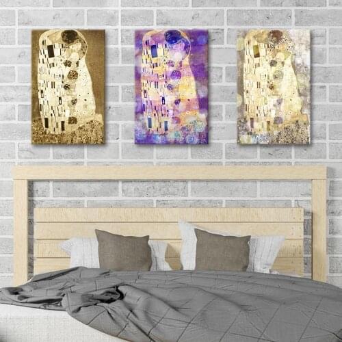 Kiss pictures family decoration nordic canvas painting wall art posters and prints