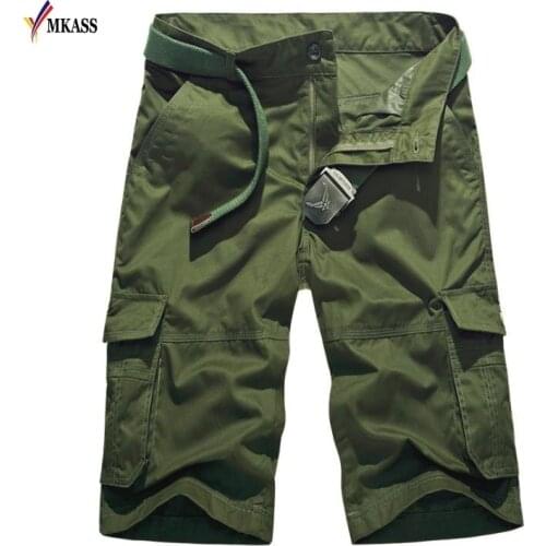 Summer Mens Shorts Cotton Military Camouflage Male Loose Work Shorts Jogger Board Casual Shorts Men Brand Clothing(not belt)
