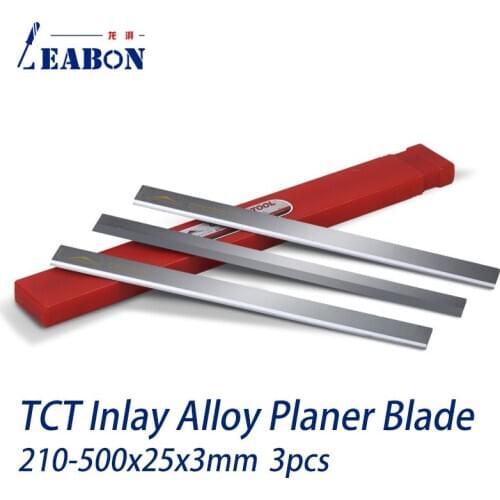 TCT Alloy Surface Planing Knife Woodworking Power Tool Blade For Surface Planing Machine 210mm to 500mm 25mm