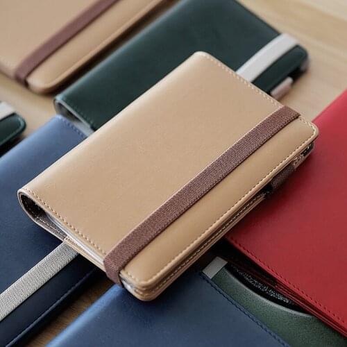 PU Leather Vintage A5/A6 Loose-leaf Diary Notebook Journal Bullet Agenda Planner Grid Kawaii School Office Stationery