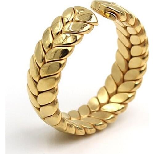 Twist Dainty Thin Glod Color Adjustable Ring For Couple Sipmle Korean Finger Jewelry Gifts SR2221