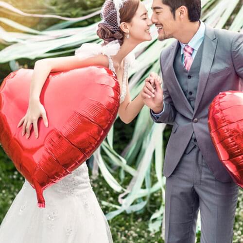 Yannyu 1pcs/lot 36 Inch Aluminum Foil Balloon 72cm Large Size Love Heart Balloons For Birthday Wedding Party Supplies Decoration