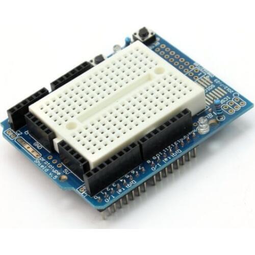 1 PCS For Arduino Prototyping Prototype Shield ProtoShield With Mini Breadboard NEW