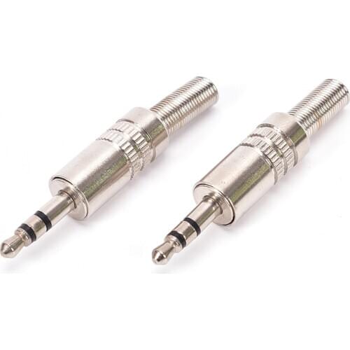 1pc Replacement 3.5mm 3 Pole Male Repair Headphones Audio Jack Plug Connector Soldering For Most Earphone Jack