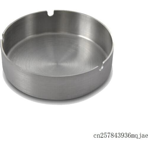 100pcs Round Metal Ashtray Stainless Steel Ash Tray Creative Ashtray