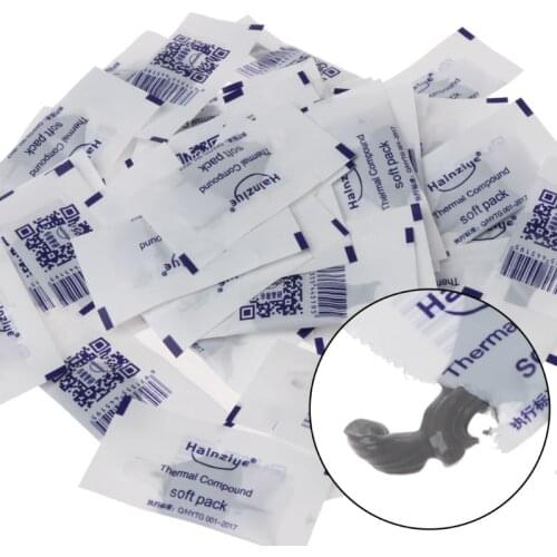 100Pcs Thermal Grease Paste Compound Silicon CPU Heat Sink Processor Cooling Paste Silicone Thermal Grease 831D