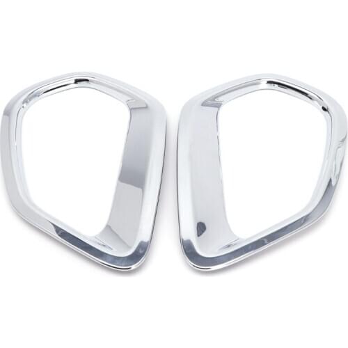 2 Pcs Chrome Car Front/Back Rear Fog Light Lamp Cover Trim For Mitsubishi Outlander 2016 2017