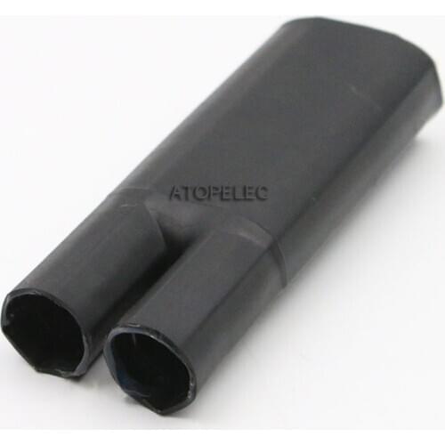2-Cores Adhesive Glue Lined 2:1 Separate Branch Heat Shrink Tubing Terminal Dual Wall Waterproof 1KV