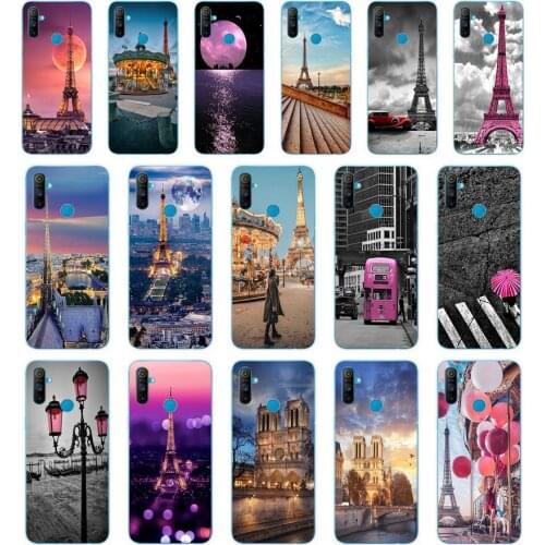 200FG Love Paris Eiffel tower gift Soft Silicone Tpu Cover phone Case for OPPO A5S A7 AX7 A5 A9 2020 Reslme C3