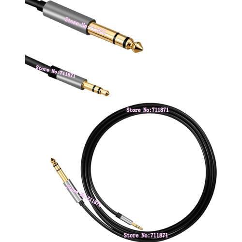 3 Pole 3.5 6.35 Audio Cable Line 3.5 Male 6.35 Male Mic Line Cable 1/4 6.35 TRS stereo 1/8 3.5 male Aux Wire cord 6.35mm 3.5mm