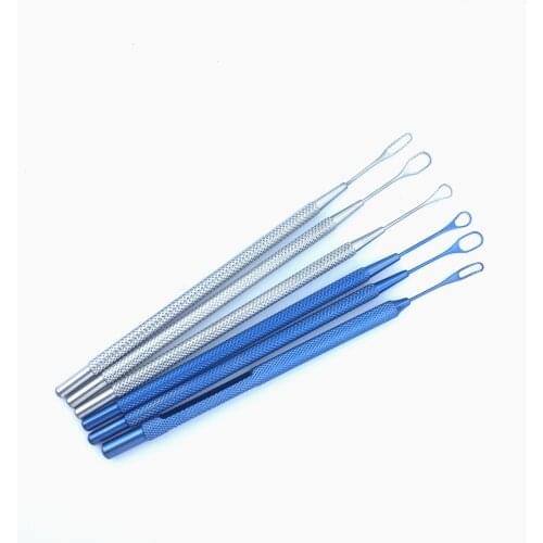 3pc/set Titanium ophthalmic lens eye lens loop ophthalmic surgical instrument stainless steel