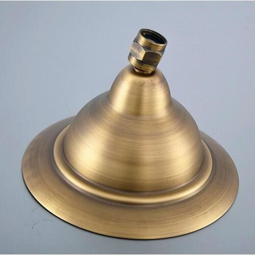 7" inch Antique Brass Round Bath Rainfall Rain Bathroom Shower Head Bathroom Accessory (Standard 1/2") msh243