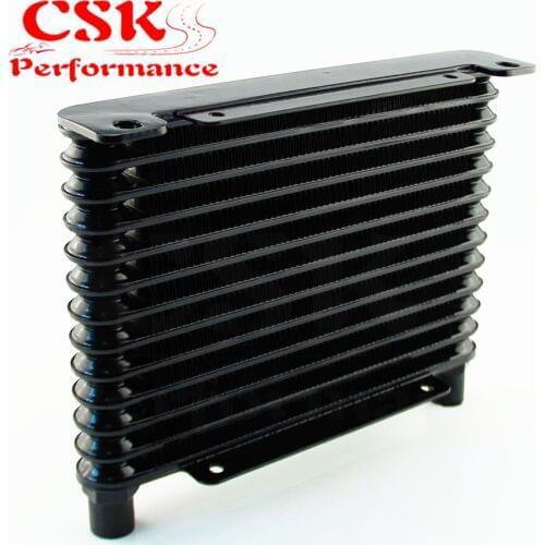 8-AN 32mm Aluminum13 Row Engine/Transmission Racing Oil Cooler Black