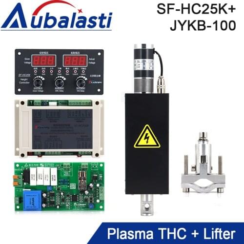 Aubalasti SF-HC25G Plasma THC ARC Voltage Height Controller With THC Lifter JYKB-100 For Plasma Cutting Machine Height Adjuster